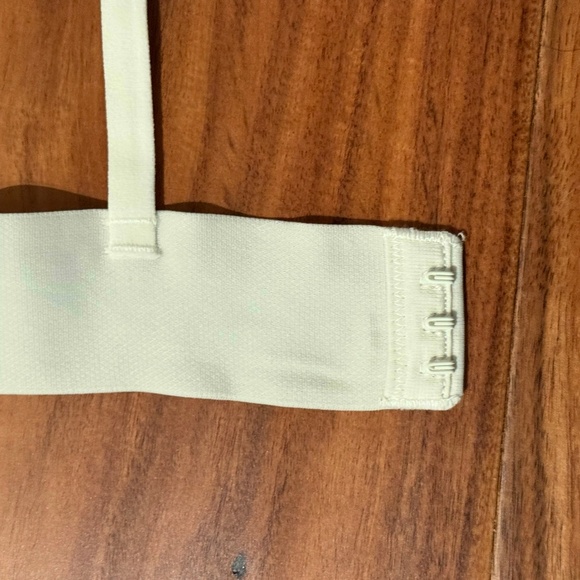 SKIMS cotton rib plunge bralette, size small, color bone - Picture 6 of 7